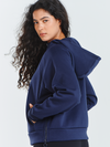 Women's Fleece Cropped Hoodies Quarter Zip Pullover Cotton Sweatshirts