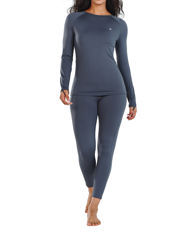 ALLZERO Women's Thermal Underwear Fleece Lined Base Layer Winter Set