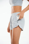 ALLZERO Women's 3" Feel Fit Running Shorts with Liner Pockets for Gym