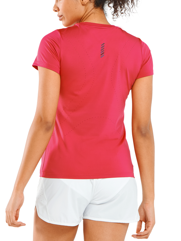 ALLZERO Women's Workout Yoga Short Sleeve Breathable Slim Fit for Gym