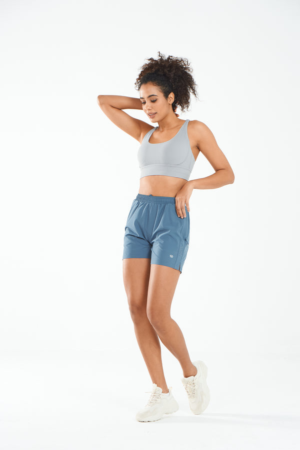 ALLZERO Women's Hiking 5" Shorts with Zip Pocket Quick Dry for Running