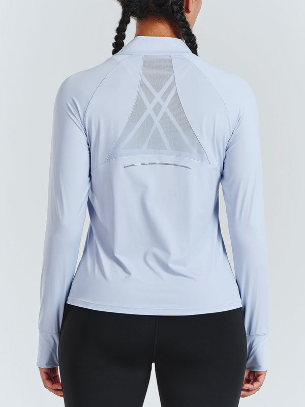 ALLZERO Women's Workout Jacket Long Sleeve Stretchy for Running Biker