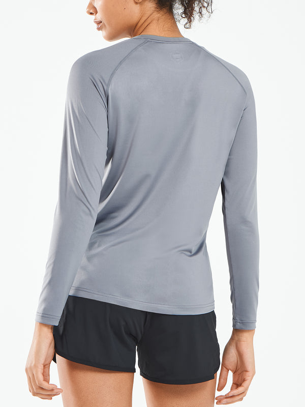 ALLZERO Women's Rash Guard Sun T Shirts Long Sleeve for Workout Yoga