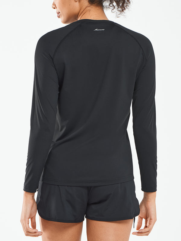 ALLZERO Women's Rash Guard Sun T Shirts Long Sleeve for Workout Yoga