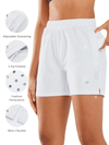 ALLZERO Women's Hiking 5" Shorts with Zip Pocket Quick Dry for Running