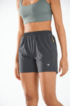 ALLZERO Women's Hiking 5" Shorts with Zip Pocket Quick Dry for Running