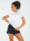ALLZERO Women's Workout Yoga Short Sleeve Breathable Slim Fit for Gym