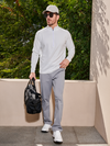 Men's Golf Pants 30"/32"/34"Stretch Lightweight Work Dress Pants with Pockets