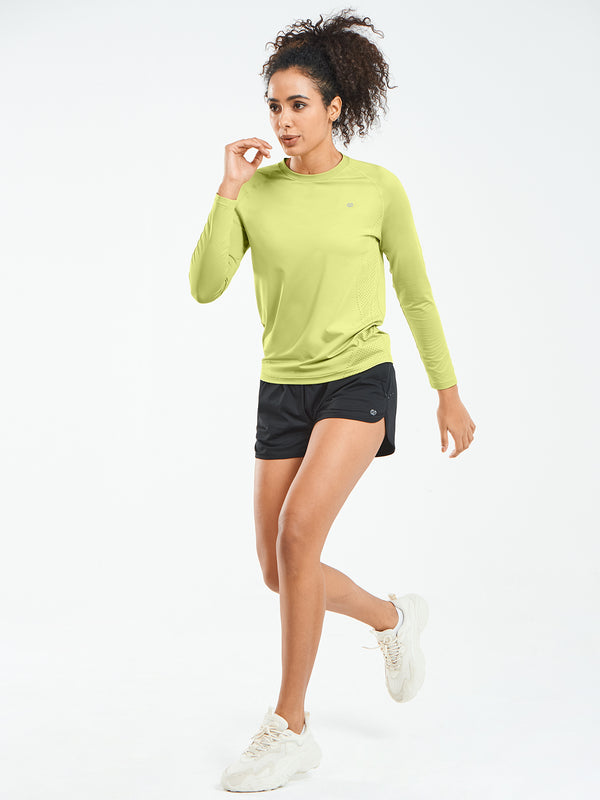 ALLZERO Women's Rash Guard Sun T Shirts Long Sleeve for Workout Yoga