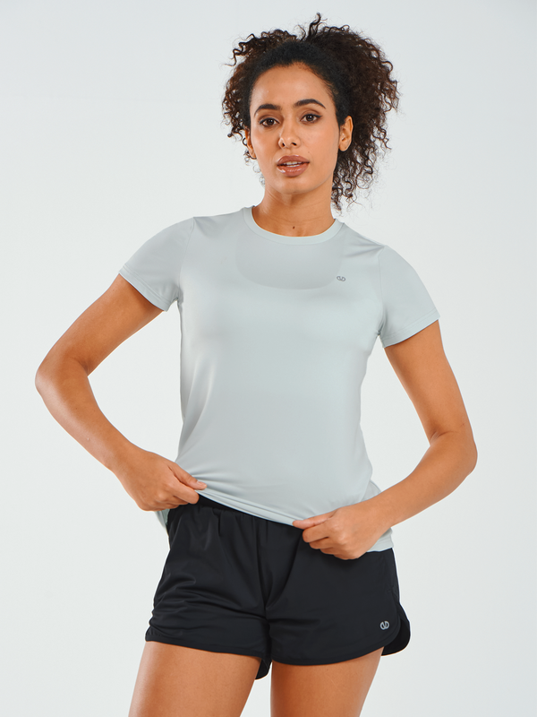 ALLZERO Women's Workout Yoga Short Sleeve Breathable Slim Fit for Gym