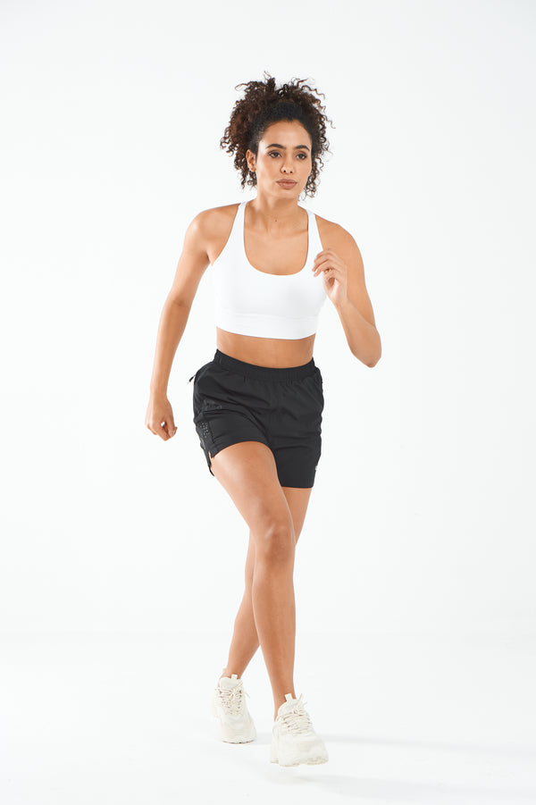 ALLZERO Women's Hiking 5" Shorts with Zip Pocket Quick Dry for Running