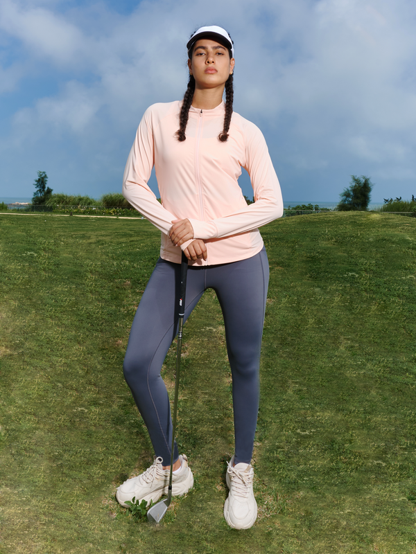 ALLZERO Women's Workout Jacket Long Sleeve Stretchy for Running Biker