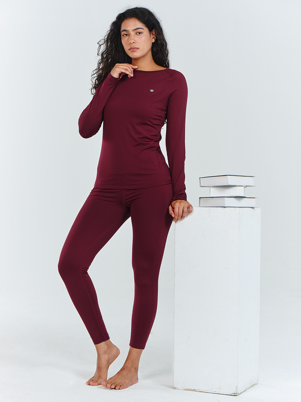 ALLZERO Women's Thermal Underwear Fleece Lined Base Layer Winter Set