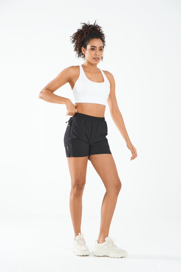 ALLZERO Women's Hiking 5" Shorts with Zip Pocket Quick Dry for Running