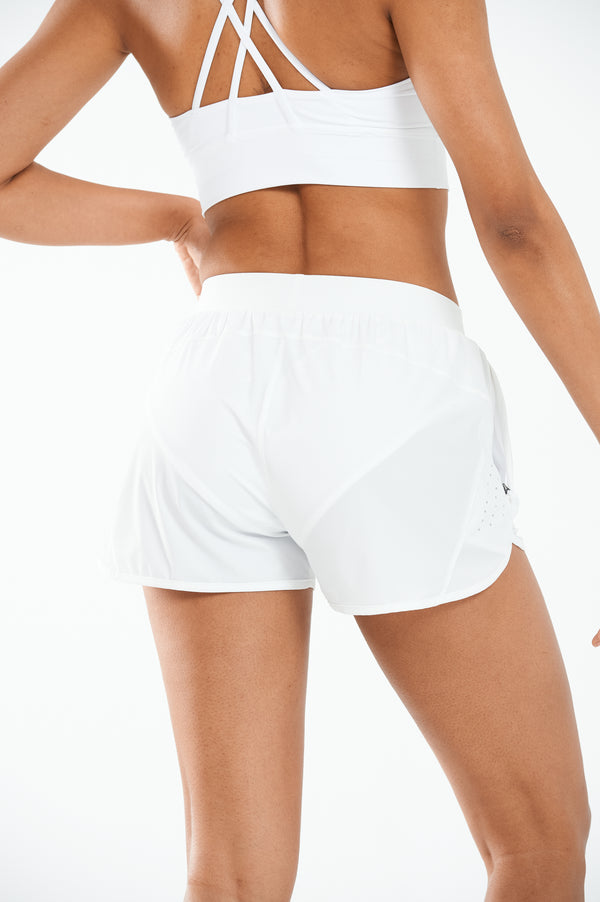 ALLZERO Women's 3" Feel Fit Running Shorts with Liner Pockets for Gym