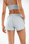 ALLZERO Women's 3" Feel Fit Running Shorts with Liner Pockets for Gym