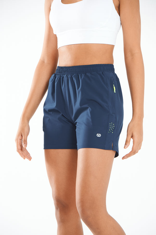 ALLZERO Women's Hiking 5" Shorts with Zip Pocket Quick Dry for Running