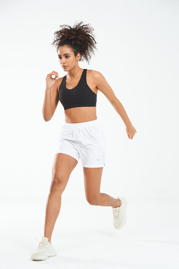 ALLZERO Women's Hiking 5" Shorts with Zip Pocket Quick Dry for Running