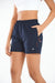 ALLZERO Women's Navy Hiking 5" Shorts with Zip Pocket Quick Dry for Running