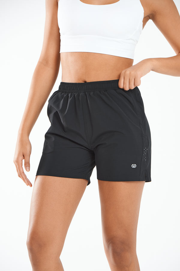ALLZERO Women's Hiking 5" Shorts with Zip Pocket Quick Dry for Running