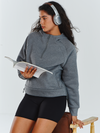 Women's Fleece Cropped Hoodies Quarter Zip Pullover Cotton Sweatshirts