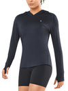ALLZERO Women's Sun Protection Hoodie Shirts Long Sleeve for Running