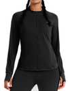 ALLZERO Women's Workout Jacket Long Sleeve Stretchy for Running Biker