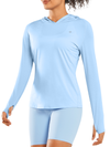 ALLZERO Women's Sun Protection Hoodie Shirts Long Sleeve for Running