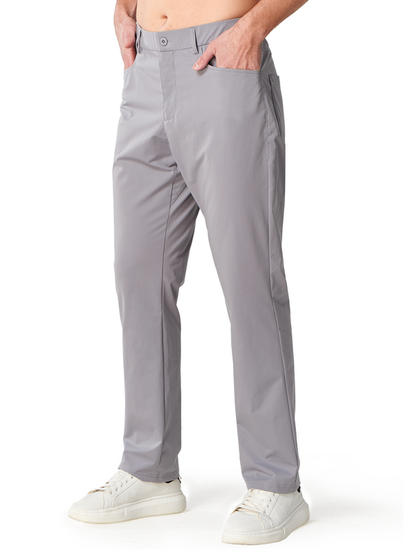 Men's Golf Pants 30"/32"/34"Stretch Lightweight Work Dress Pants with Pockets