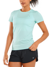 ALLZERO Women's Workout Yoga Short Sleeve Breathable Slim Fit for Gym