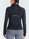 ALLZERO Women's Workout Jacket Long Sleeve Stretchy for Running Biker