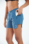 ALLZERO Women's Swim Board Shorts with Pockets Quick Dry for Beach Gym