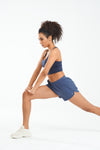 ALLZERO Women's 3" Feel Fit Running Shorts with Liner Pockets for Gym