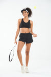ALLZERO Women's 3" Feel Fit Running Shorts with Liner Pockets for Gym