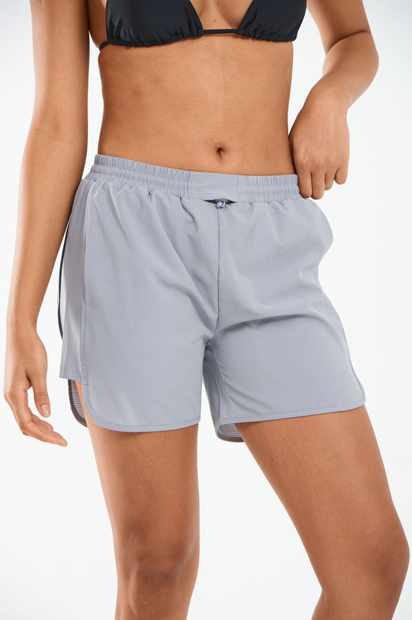 ALLZERO Women's Swim Board Shorts with Pockets Quick Dry for Beach Gym