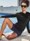 ALLZERO Women's Sun Protection Hoodie Shirts Long Sleeve for Running