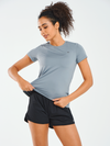 ALLZERO Women's Workout Yoga Short Sleeve Breathable Slim Fit for Gym
