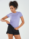 ALLZERO Women's Workout Yoga Short Sleeve Breathable Slim Fit for Gym