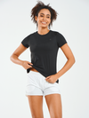 ALLZERO Women's Workout Yoga Short Sleeve Breathable Slim Fit for Gym