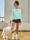 ALLZERO Women's Rash Guard Sun T Shirts Long Sleeve for Workout Yoga