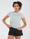 ALLZERO Women's Workout Yoga Short Sleeve Breathable Slim Fit for Gym