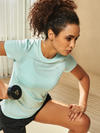 ALLZERO Women's Workout Yoga Short Sleeve Breathable Slim Fit for Gym