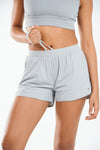 ALLZERO Women's 3" Feel Fit™ Medium Grey Running Shorts with Liner Pockets for Gym
