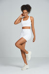 ALLZERO Women's Bermuda 6" Shorts with Pockets High Waisted for Yoga