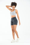 ALLZERO Women's Bermuda 6" Shorts with Pockets High Waisted for Yoga