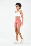 ALLZERO Women's Bermuda 6" Shorts with Pockets High Waisted for Yoga