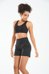 ALLZERO Women's Bermuda 6" Shorts with Pockets High Waisted for Yoga