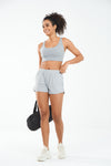 ALLZERO Women's 3" Feel Fit Running Shorts with Liner Pockets for Gym
