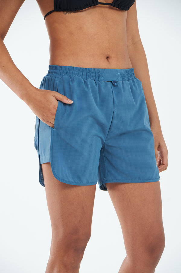 ALLZERO Women's Swim Board Shorts with Pockets Quick Dry for Beach Gym
