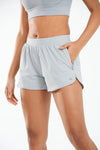 ALLZERO Women's 3" Feel Fit Running Shorts with Liner Pockets for Gym